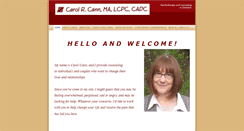 Desktop Screenshot of carolcanncounseling.com